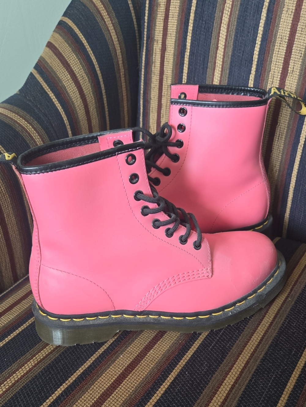 Doc Marten 1460 8 eye acid pink boots. NWOT